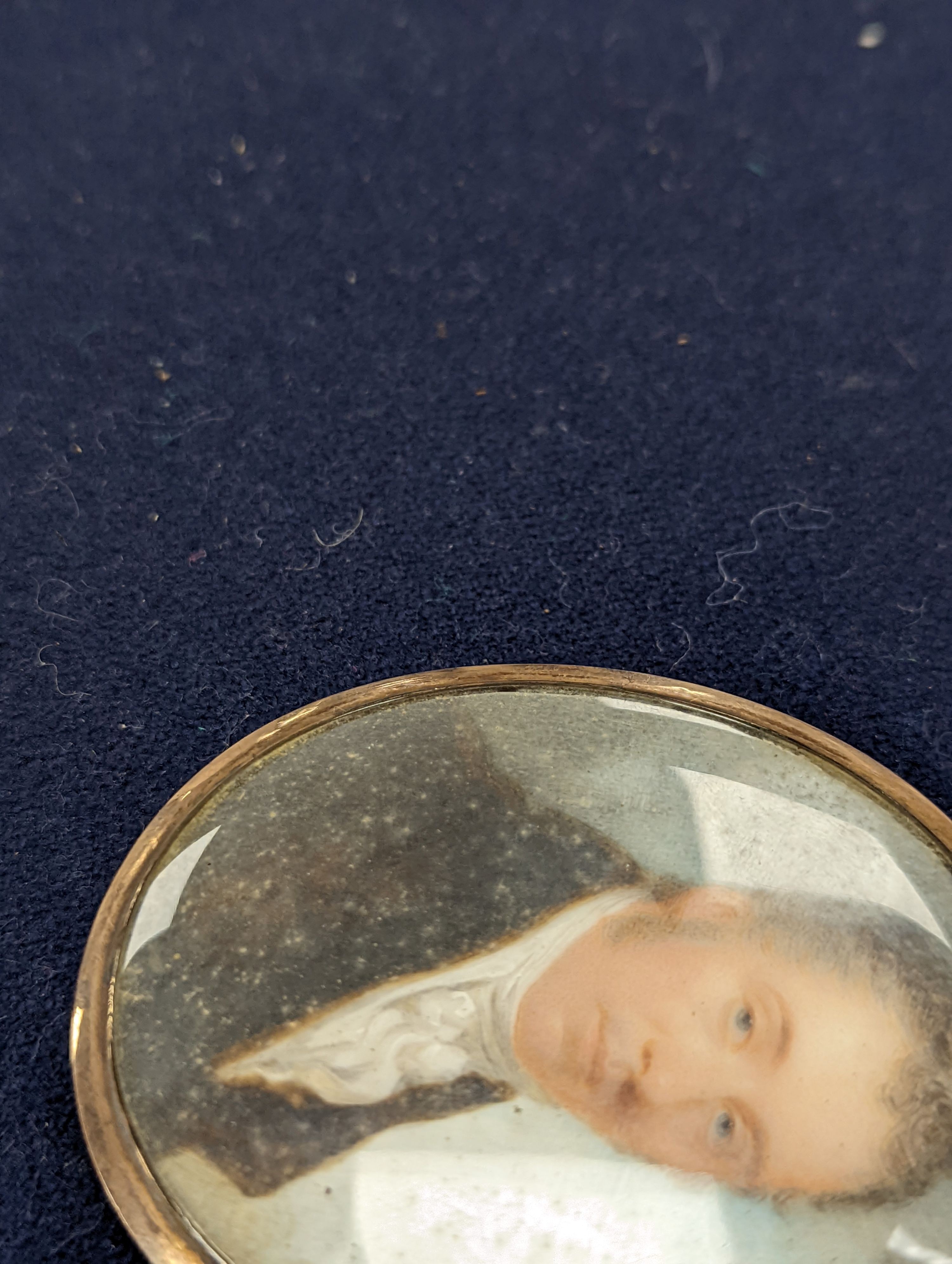 A 19th century portrait miniature of a gentleman